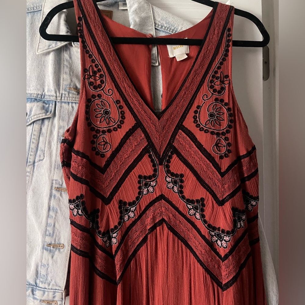 Maeve by Anthropologie burnt orange jumper